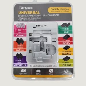 Targus Universal Digital Camera Battery Charger TG-UNV100 Canon Nikon Sony Fuji